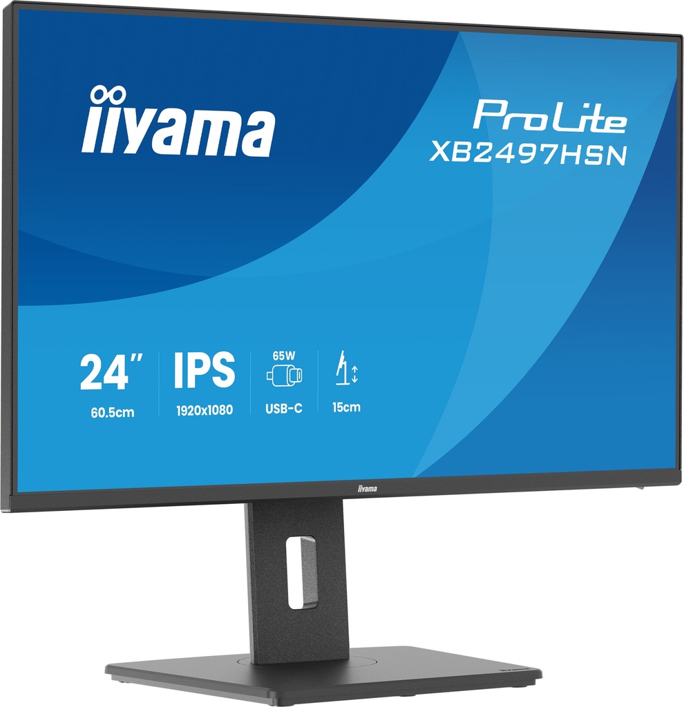 Iiyama XB2497HSN-B1 24"W LCD Business Full HD IPS USB-C Dock