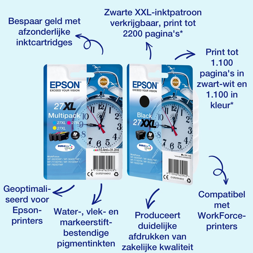 Singlepack Black 27XL DURABrite Ultra Ink