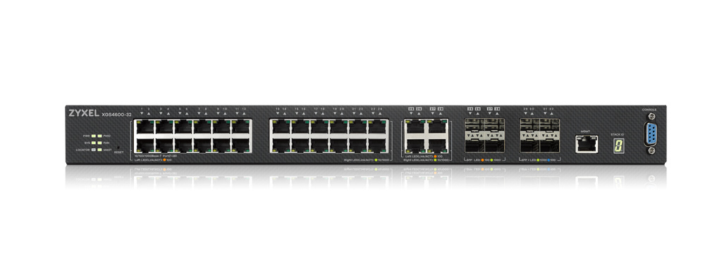 Zyxel XGS4600-32 L3 Managed Switch 28 port Gig and 4x 10G SF