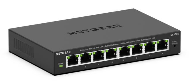 8PT GIGABIT PLUS SWITCH GS308E