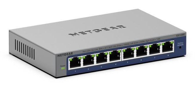 8PT GIGABIT PLUS SWITCH GS108E