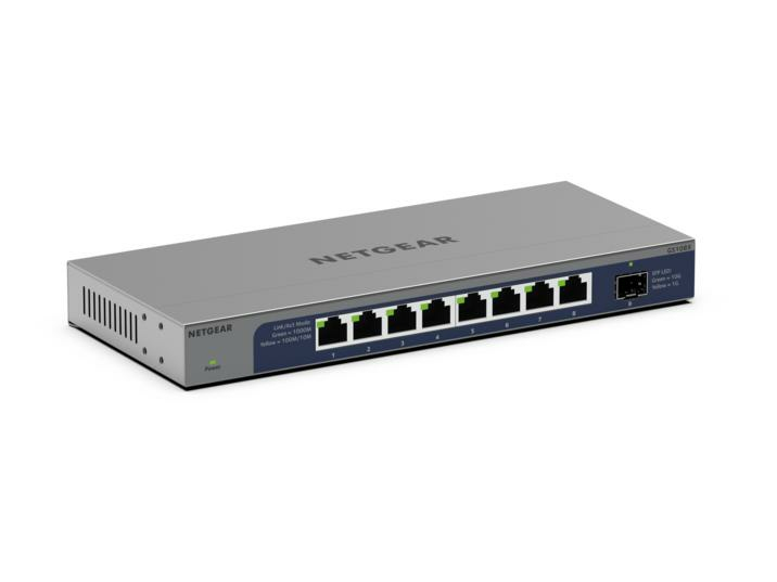 NETGEAR 8PT GIG UM +1P 10G SFP+ Uplink Switch