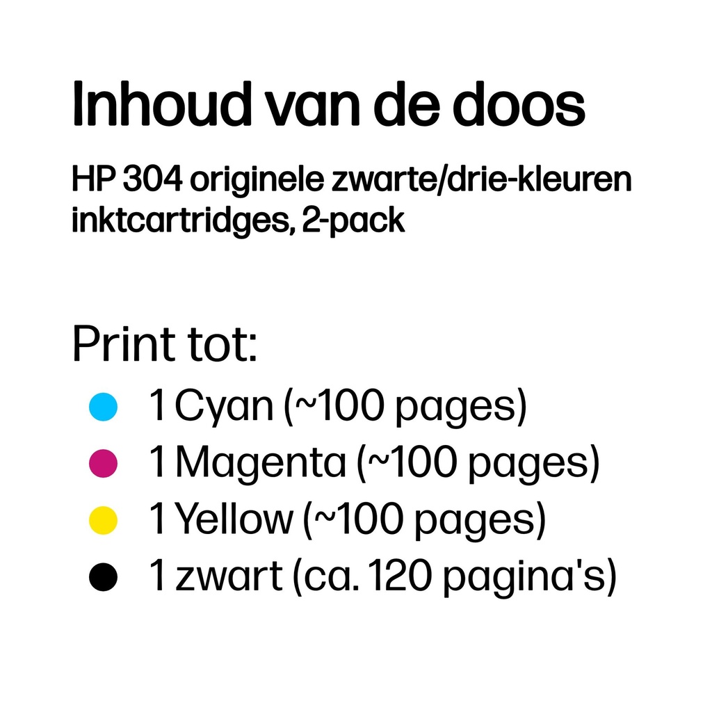 HP 304 Ink Cartridge Combo 2-Pack