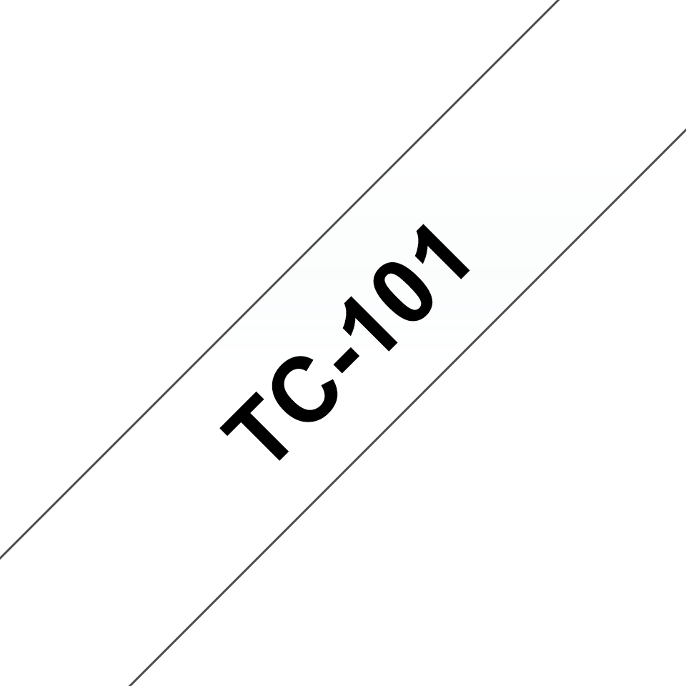 - Zwart. transparant - rol (1.2 cm x 7.7 m) 1 stuks printert
