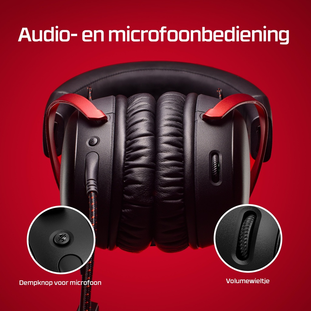 HyperX Cloud III Wired Gaming Headset - Black/Red (PC/PS5/Xb